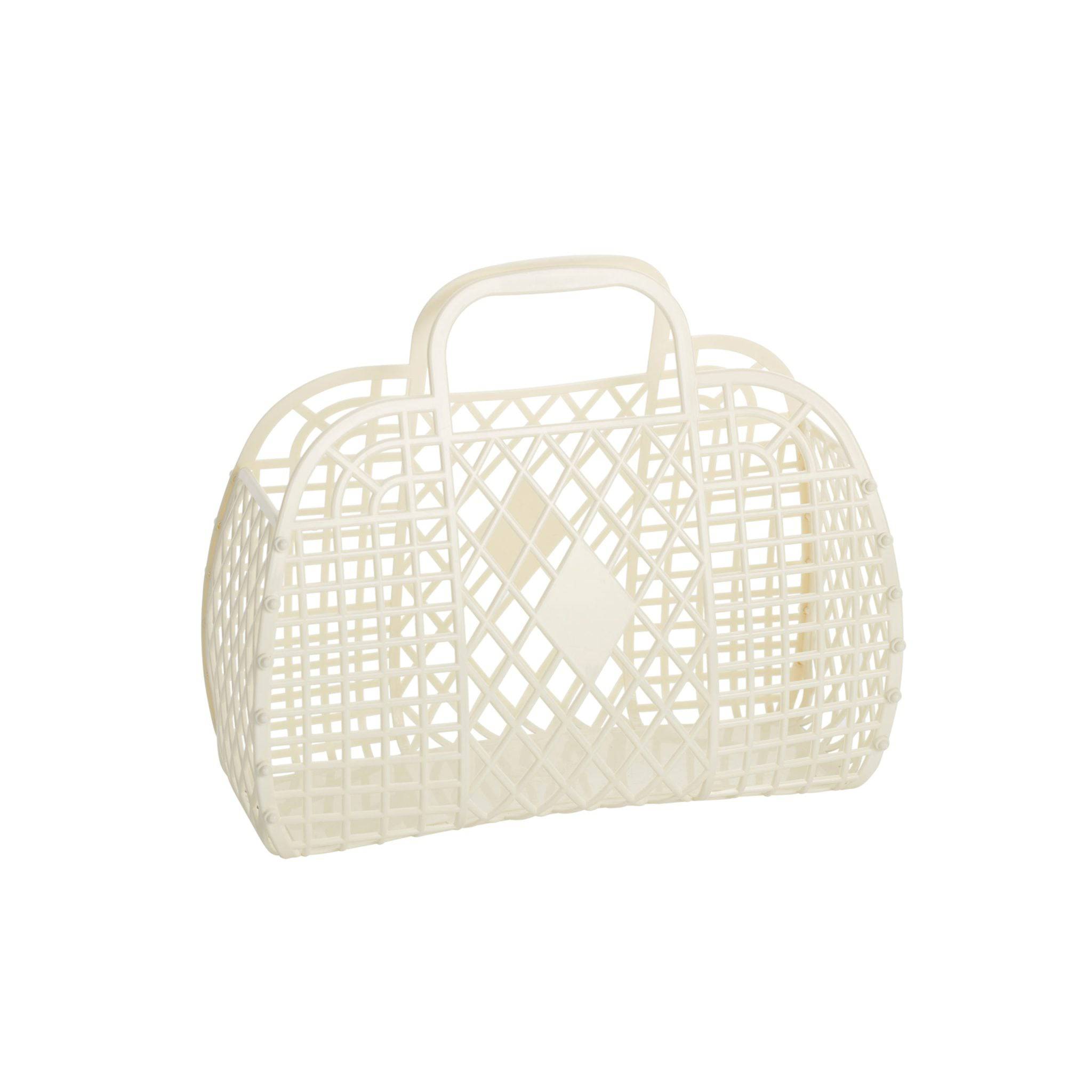 Sunjellies - retro basket - small - cream - Hyggekids