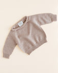 Hvid - wool sweater - georgette - sand - Hyggekids